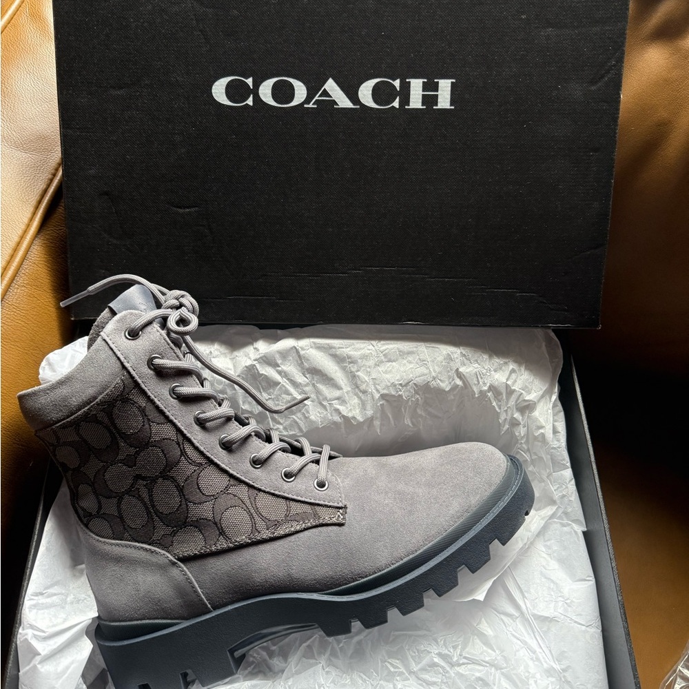 Coach Gray Men's Boots